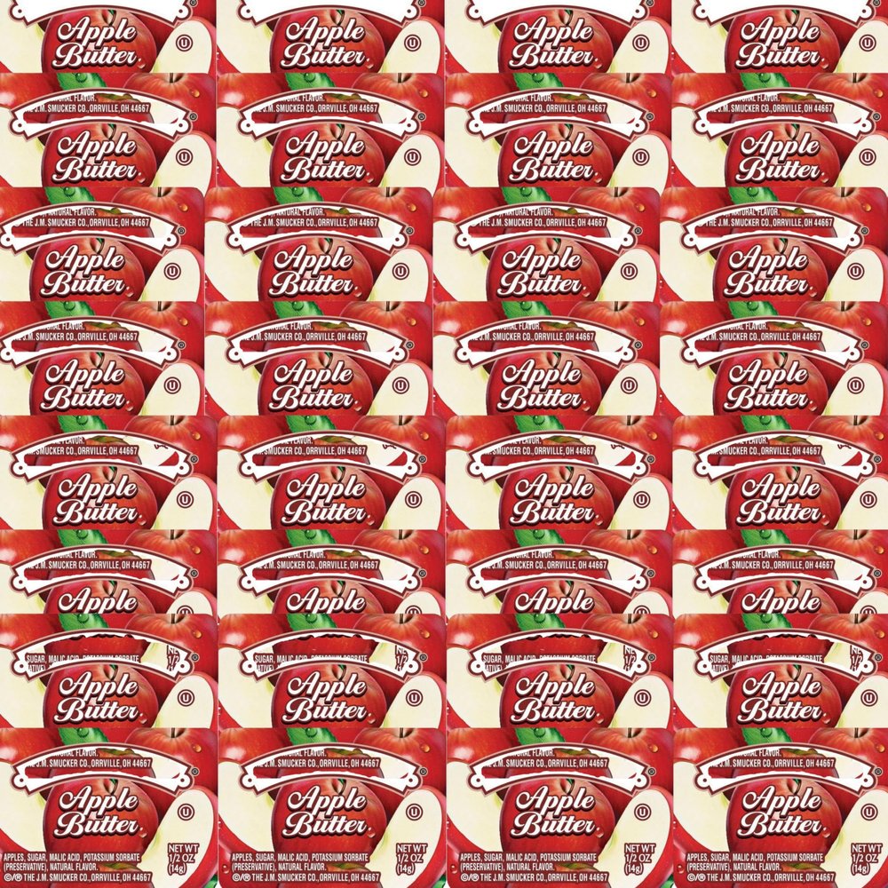 Apple Butter Single Serve Cups 0.5 oz Pack of 25 Individual Portions for Breakfast, Catering, Restaurants, Hotels, Cafeterias, Buffets, Takeout, Kosher, Fat-Free, Ready to Serve