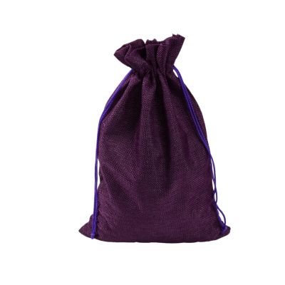 SOFXnng 50pcs/Lot 7x9 9x12 10x14 13x18 15x20cm Jute Bags Drawstring Pouch Cotton Linen Packaging Bags Storage Bag for Party(Color 17,7x9cm)