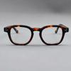 BETSION Retro Fashion Acetate Reading Glasses Square Eyeglasses Frames Men Women Full Rim Vintage (Tortoise, 0.75, x) view 3