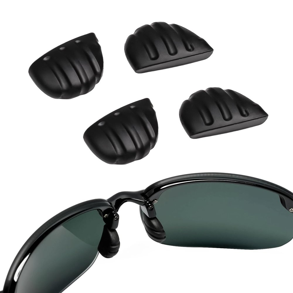 2 Pairs Replacement Nose Pads for Maui Jim Kanaha MJ409 Sport Sunglasses, Easy Slip On Nose Piece Guard