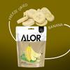 ALOR 100% Natural Dried Banana Slices Unsweetened, No Sugar Added, Real Fruit Snack Crunchy, Crispy & Gluten-Free Healthy Freeze-Dried Chips, (15 Grams x 8 Packs - Banana) view 3