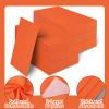 100 Pcs Orange Paper Napkins Disposable - Orange Guest Dinner Napkins for Bathroom Wedding Birthday Picnic Easter Party view 3