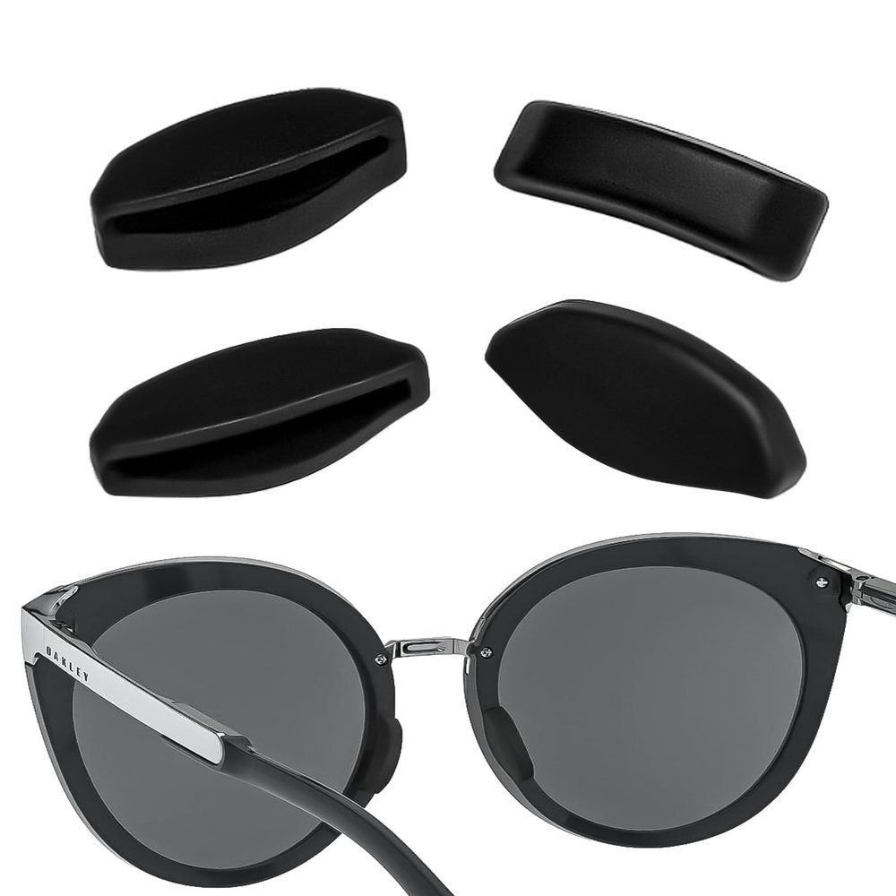 2 Pairs Replacement Nose Pads for Oakley Top Knot OO9434 OX3238 Eyeglasses, Small Size+Large Size Soft Nose Piece Guard