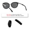2 Pairs Replacement Nose Pads for Oakley Top Knot OO9434 OX3238 Eyeglasses, Small Size+Large Size Soft Nose Piece Guard view 3