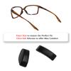 2 Pairs Replacement Nose Pads for Oakley Wildrye OO9230 Sunglasses, Black Large Size Soft Nose Piece Guard view 2