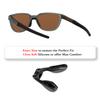 2 Pieces Replacement Nose Piece for Oakley Actuator OO9250 OO9250A Sunglasses, Black Silicone Nose Pads view 2