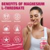 2 Pack Magnesium L-Threonate Gummies 1000mg, Sugar-Free Magnesium Threonate Supplement for Kids & Adults, Nervous & Muscle System Support, Non-GMO, Raspberry Flavor, 120 Count view 3