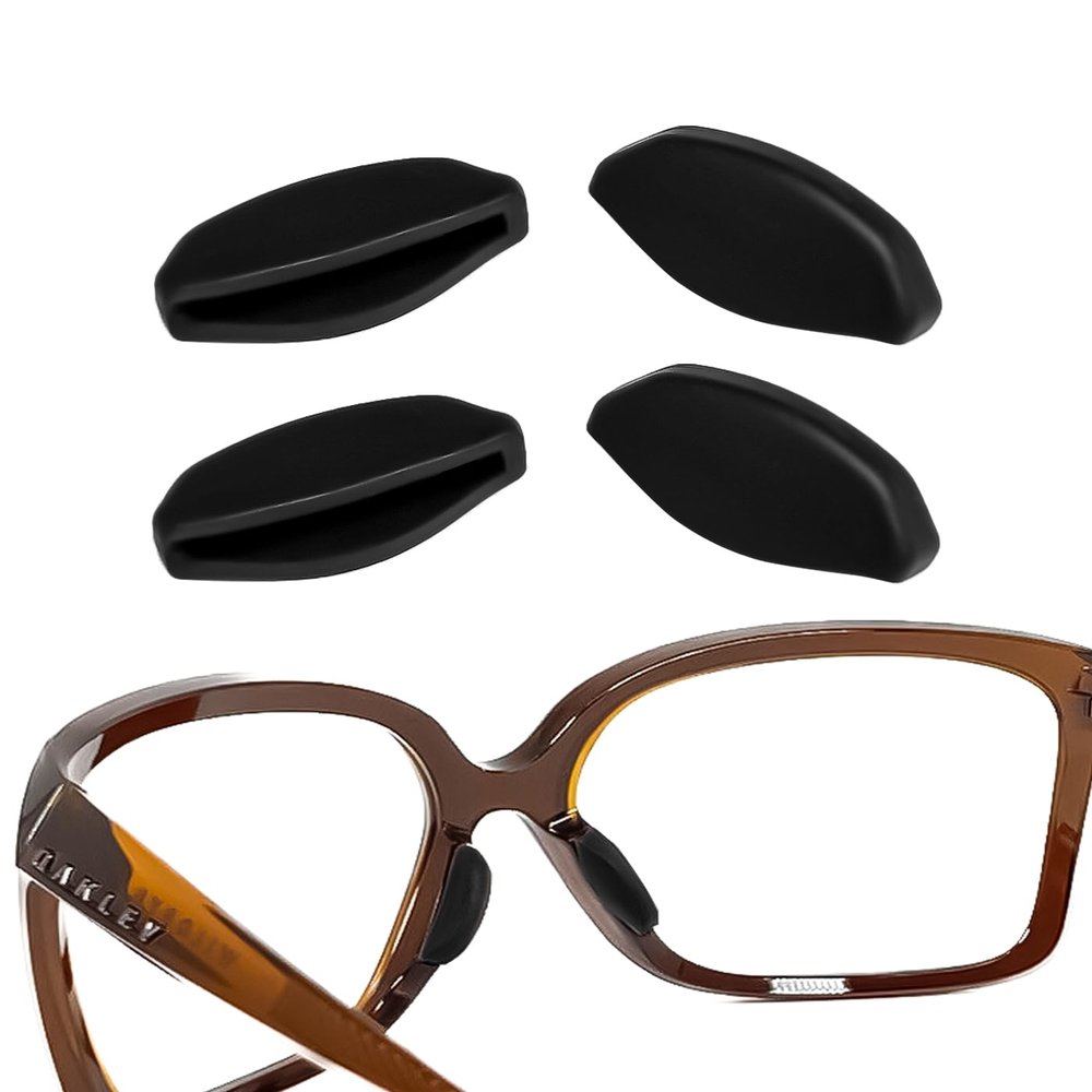 2 Pairs Replacement Nose Pads for Oakley Sielo OO9288/Sielo SQ OO9480 Sunglasses, Black Small Size Soft Nose Piece Guard