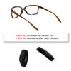 2 Pairs Replacement Nose Pads for Oakley Sielo OO9288/Sielo SQ OO9480 Sunglasses, Black Small Size Soft Nose Piece Guard view 2