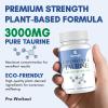 Clarusph Taurine Supplement Liposomal Taurine 3000mg - High Dose Taurine Amino Acid Supplement for Energy & Muscle, Overall Well-Being, 120 Capsules, Vegetarian for Workout & Gym view 2
