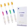 GIANANO Soft Slim Gold Bristles Toothbrush for Sensitive Gums - Soft Slim Bristles, Compact Head, Toothbrushes for Adults / 4-Piece Set (Blue, Green, Pink, Violet) view 1
