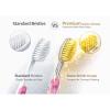 GIANANO Soft Slim Gold Bristles Toothbrush for Sensitive Gums - Soft Slim Bristles, Compact Head, Toothbrushes for Adults / 4-Piece Set (Blue, Green, Pink, Violet) view 2