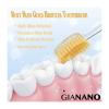 GIANANO Soft Slim Gold Bristles Toothbrush for Sensitive Gums - Soft Slim Bristles, Compact Head, Toothbrushes for Adults / 4-Piece Set (Blue, Green, Pink, Violet) view 4