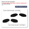 2 Pairs Replacement Nose Pads for Oakley HSTN OO9242 OO9279 Sunglasses, Small Size+Large Size Soft Nose Piece Guard view 4