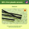 12000 PCS Individually Wrapped Black Plastic Straws, 7.75'' Long, 0.24'' Diameter Disposable Drinking Straws [Made in USA] view 3