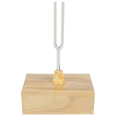 Yoga and Meditation Tuning Fork, 512 Hz, with Wooden Resonance Box for Sound Therapy