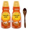 Pumpkin Pie Spice Liquid Coffee Creamer.- Two (2) 32 fl oz Bottles of Creamy Smooth Delightful Coffee Creamer with Candy Freezer Wooden Spoon (Pumpkin Pie Spice) Wooden Spoon view 1