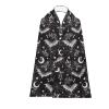 Kxyudcn Black Bat Washable Dining Clothing Protector for Dining Moon Halloween Adult Bib Scarf with Snaps for Hotel Restaurant Cafeteria view 1