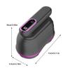 Dual-Head De-fuzzer LED Display Fuzz Balls Remover 12-Blade Lint Shaver Adjustable Handle Pills Lint Balls Remover Fabric Shaver for Clothes Sweater and Woolen Coat (Black) view 2