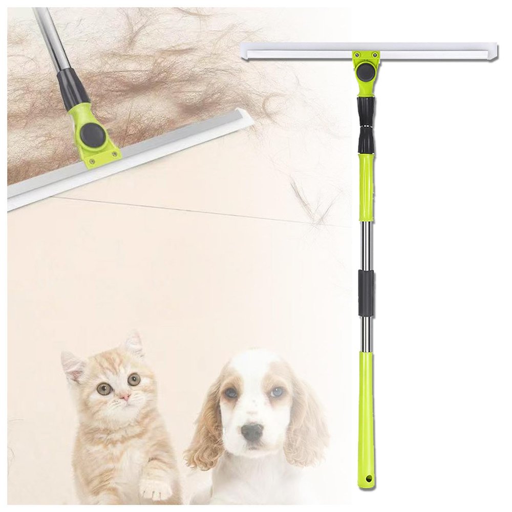 Rubber Broom for Pet Hair Hardwood Floor, with 51 Long Handle Silicone Brooms for Floor Cleaning, Rubber Brooms for Floor Cleaning Cleans Glass,Fine Dust,Hair,Liquids,Large:50130cm