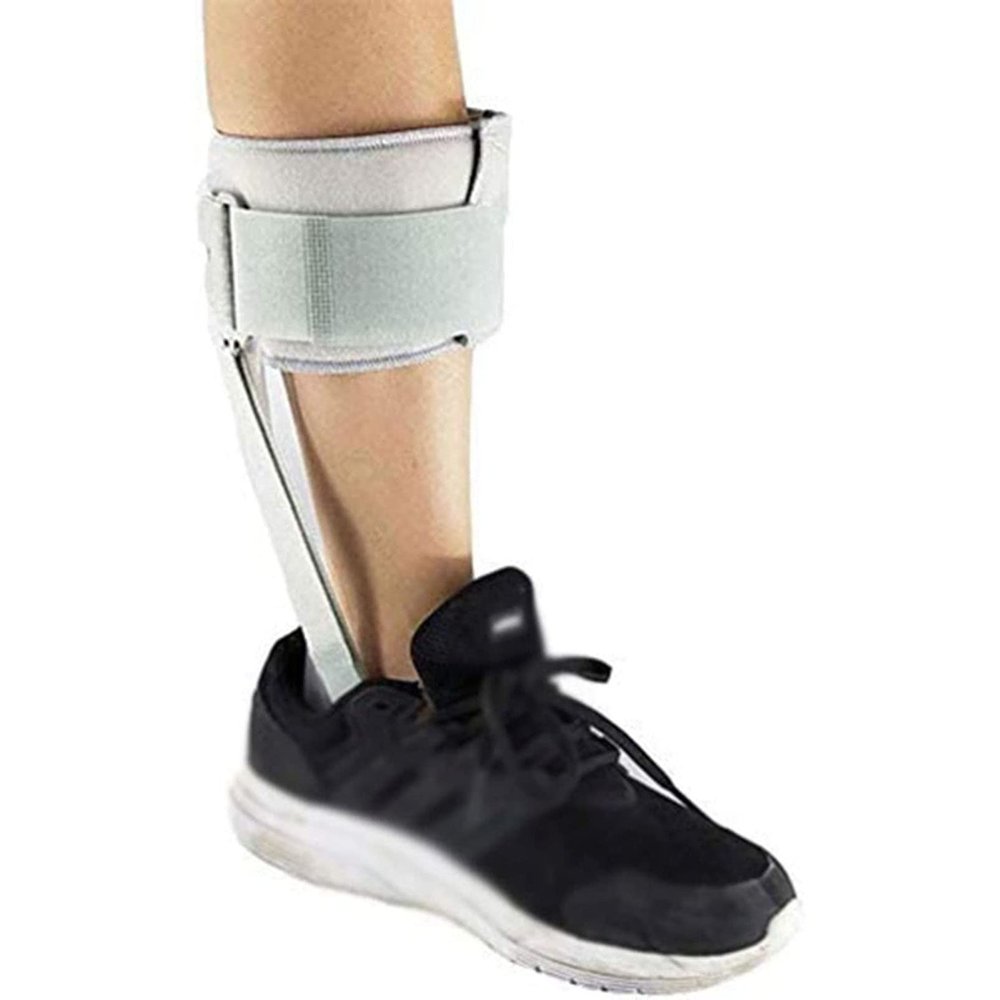 UMJIGF Ankle Foot Orthosis, Adjustable Drop Foot Brace, Comfortable Material Foot Drop Orthosis for Sprained Heel Lift Ligament Damage Arch Supports,Right Foot-X
