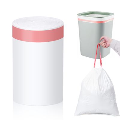 MakMeFre 8gal Drawstring Tall Trash Bags 100ct 50x60cm Scented Heavy Duty