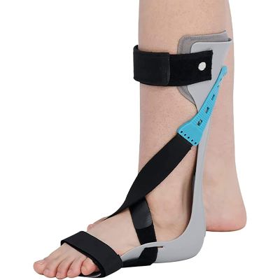 UMJIGF Ankle Foot Orthosis,Drop Foot Orthosis, Adjustable Ankle Stabiliser, Foot Support Correction Splint, for Foot Drop, Nerve Injury, Foot Position, Relieve Pain,Right-XL