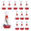 12 Red Gift Baskets With Handles For Diy, Bows, Ribbons, And Bags For Personalized Gift Wrapping For Weddings & Birthdays view 1