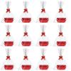 12 Red Gift Baskets With Handles For Diy, Bows, Ribbons, And Bags For Personalized Gift Wrapping For Weddings & Birthdays view 2