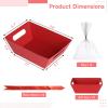 12 Red Gift Baskets With Handles For Diy, Bows, Ribbons, And Bags For Personalized Gift Wrapping For Weddings & Birthdays view 4