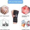 UMJIGF Knee Support, Adjustable Hinged Knee Immobilizer Brace, Breathable Straight Knee Brace, Ideal for Hyperextension and Lockout Treatment view 3