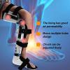 UMJIGF Hinged Knee Foot Support Brace, Adjustable Post Knee Support Orthosis Immobilizer Pr, Full Leg Stabilizer Knee Orthosis Splint,Movable Bare Feet,Left, Baifantastic,Movable Bare Feet-Left view 2