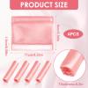 4 Pack Satin Mask Strap Covers, Face Cushion Cover for Strap Headgear, Universal and Reusable Comfort Pads, C Papa Accessories & Supplies Mask Cover Headgear Pads for Reducing Red Marks (Dark Pink) view 2