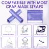 4 Pack Satin Mask Strap Covers, Face Cushion Cover for Strap Headgear, Universal and Reusable Comfort Pads, C Papa Accessories & Supplies Mask Cover Headgear Pads for Reducing Red Marks (Dark Purple) view 4
