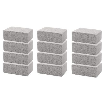 shncuonp 12PCS BBQ Grill Cleaning Brush Brick Block Barbecue Cleaning Stone Pumice Brick for Barbecue Rack BBQ Tools