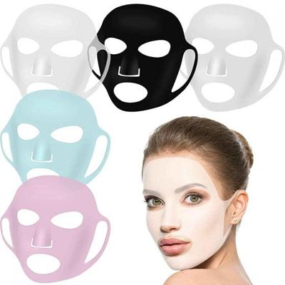 1PCS Silicone Moisturizing Reusable Mask for Sheet Mask,Face Mask Cover with Hook,Sheet Mask Cover