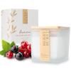 Aeviva Scented Candle, 7.04 oz Berry Burst Aromatherapy Candle, Natural Soy Wax with Wooden Wick, 45 Hours Burn Time, Stress Relief Meditation Amber Jar Candle Gifts view 1