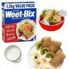 (1.2kg Box) Weet-Bix Biscuits Whole Grain Cereal, Low-Sugar Whole Grain Wheat Biscuits, Delicious as Part of Breakfasts or Snacks & Get a BONUS Mystery Gifts view 1