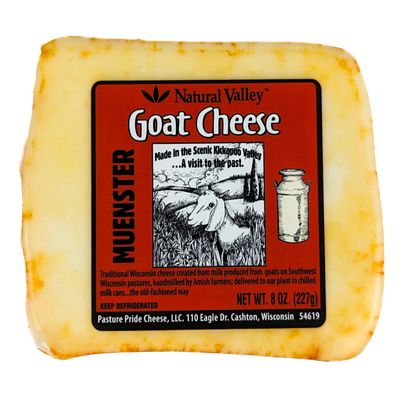 Amish Country Muenster Goat Cheese 8 oz (Pack of 6)