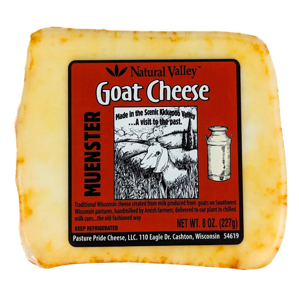 Amish Country Muenster Goat Cheese 8 oz (Pack of 6)
