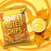 SinFit Protein Chips, 20g Protein/Bag, 50g-Bag, High Fiber, Low Carb, Gluten Free,7/box (7 Bags, Nacho Cheese) view 4