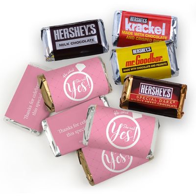 102 Pcs Pink Bridal Shower Candy Party Favors Miniatures Chocolate - No Assembly Required