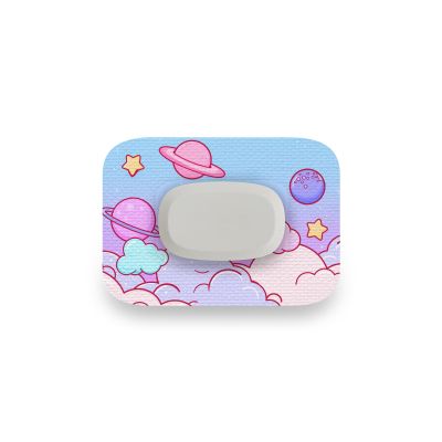 Type One Style CGM Patches - Premium Adhesive Sensor Covers for Libre, Dexcom, Medtronic, Glucose Monitors - Cosmic Clouds Patch (GlucoRX Aidex, 20-Pack)