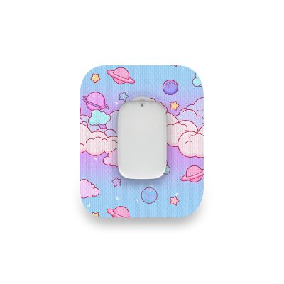 Type One Style CGM Patches - Premium Adhesive Sensor Covers for Libre, Dexcom, Medtronic, Glucose Monitors - Cosmic Clouds Patch (Medtrum CGM, 10-Pack)