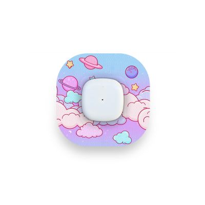 Type One Style CGM Patches - Premium Adhesive Sensor Covers for Libre, Dexcom, Medtronic, Glucose Monitors - Cosmic Clouds Patch (Simplera, 20-Pack)