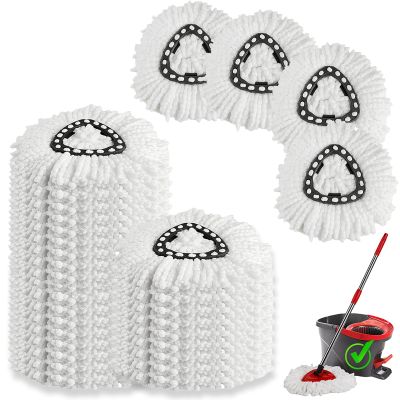 16 Pack Spin Mop Refills Head, Mop Heads Replacement for Spin Mop, Washable Microfiber Mop Replace Head Spin Mop, 360Spinning Micro Replacement Mop Head for Easy House Cleaning Floor Mopping