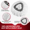 16 Pack Spin Mop Refills Head, Mop Heads Replacement for Spin Mop, Washable Microfiber Mop Replace Head Spin Mop, 360Spinning Micro Replacement Mop Head for Easy House Cleaning Floor Mopping view 3