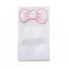 20PCS Cute Pink Jewelry Bags Bow Tie Candy Cookies Packing Bags Ornament Beads Storage Pouches Gifts Wrap Cellophane Bags Snack Bag Mylar For Display Storage Small Business Supplies (White-8*12cm) view 1