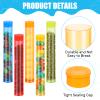 Flutesan 45 Pcs Halloween Shot Tubes for Liquor Plastic Test Tube with Cap view 3