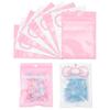 20PCS Cute Pink Jewelry Bags Bow Tie Candy Cookies Packing Bags Ornament Beads Storage Pouches Gifts Wrap Cellophane Bags Snack Bag Mylar For Display Storage Small Business Supplies (Pink-12*15cm) view 2